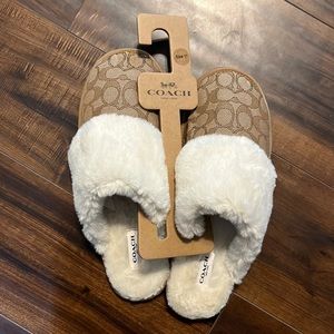 BRAND NEW Coach Slippers